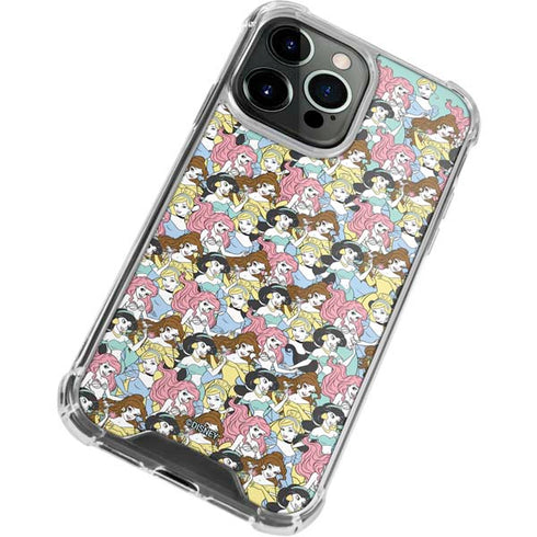 Disney Princess Disney Princesses Pattern iPhone 15 Pro Clear Case